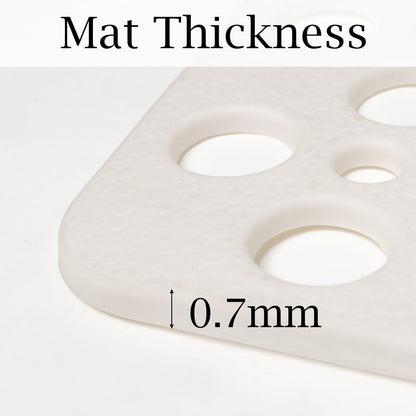 Extra Large Shower Mat Non Slip,47 * 31 Inch Bath Mat for Shower with Big Suction Cups,Oversized TPE Shower Mats for Inside Outside Shower,Perfect for Elderly