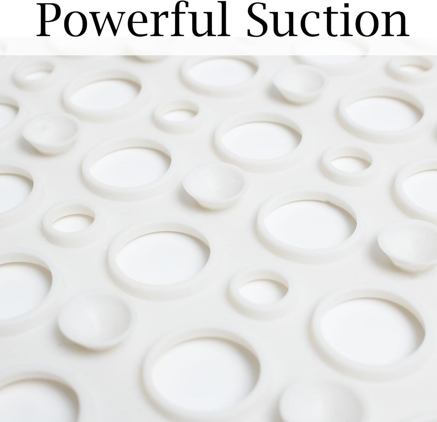 Extra Large Shower Mat Non Slip,47 * 31 Inch Bath Mat for Shower with Big Suction Cups,Oversized TPE Shower Mats for Inside Outside Shower,Perfect for Elderly