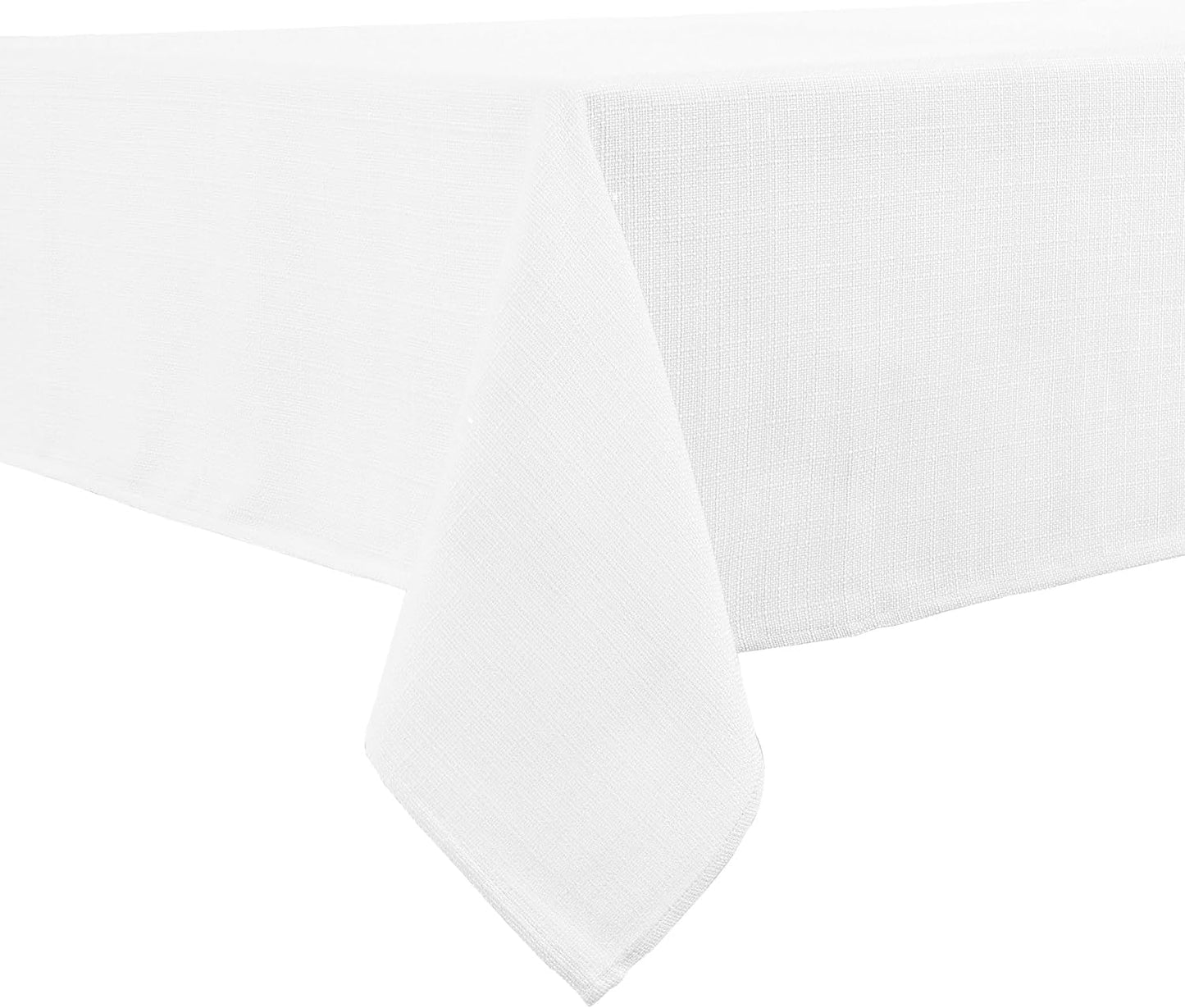 BALCONY & FALCON Rectangle Tablecloth Washable Wrinkle Resistant and Water Proof Table Cloth Decorative Linen Fabric Tablecloths for Dining Parties Kitchen Wedding and Outdoor Use (Beige, 57x118)