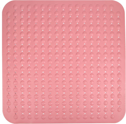 ENKOSI Extra Large Shower Mat Non Slip - 47 x 32 inch - XL Bathroom Shower Mat - Large Shower Matts for Shower Stall Floors - Secure Suction Cups and Drain Holes (47x32 White)