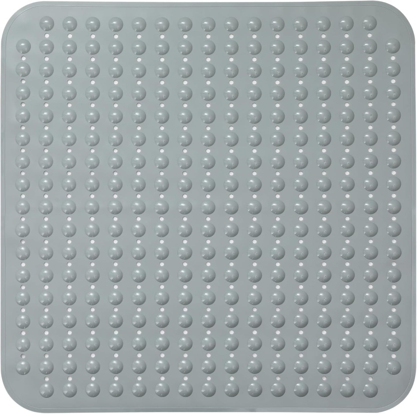 ENKOSI Extra Large Shower Mat Non Slip - 47 x 32 inch - XL Bathroom Shower Mat - Large Shower Matts for Shower Stall Floors - Secure Suction Cups and Drain Holes (47x32 White)