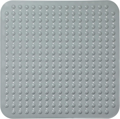 ENKOSI Extra Large Shower Mat Non Slip - 47 x 32 inch - XL Bathroom Shower Mat - Large Shower Matts for Shower Stall Floors - Secure Suction Cups and Drain Holes (47x32 White)