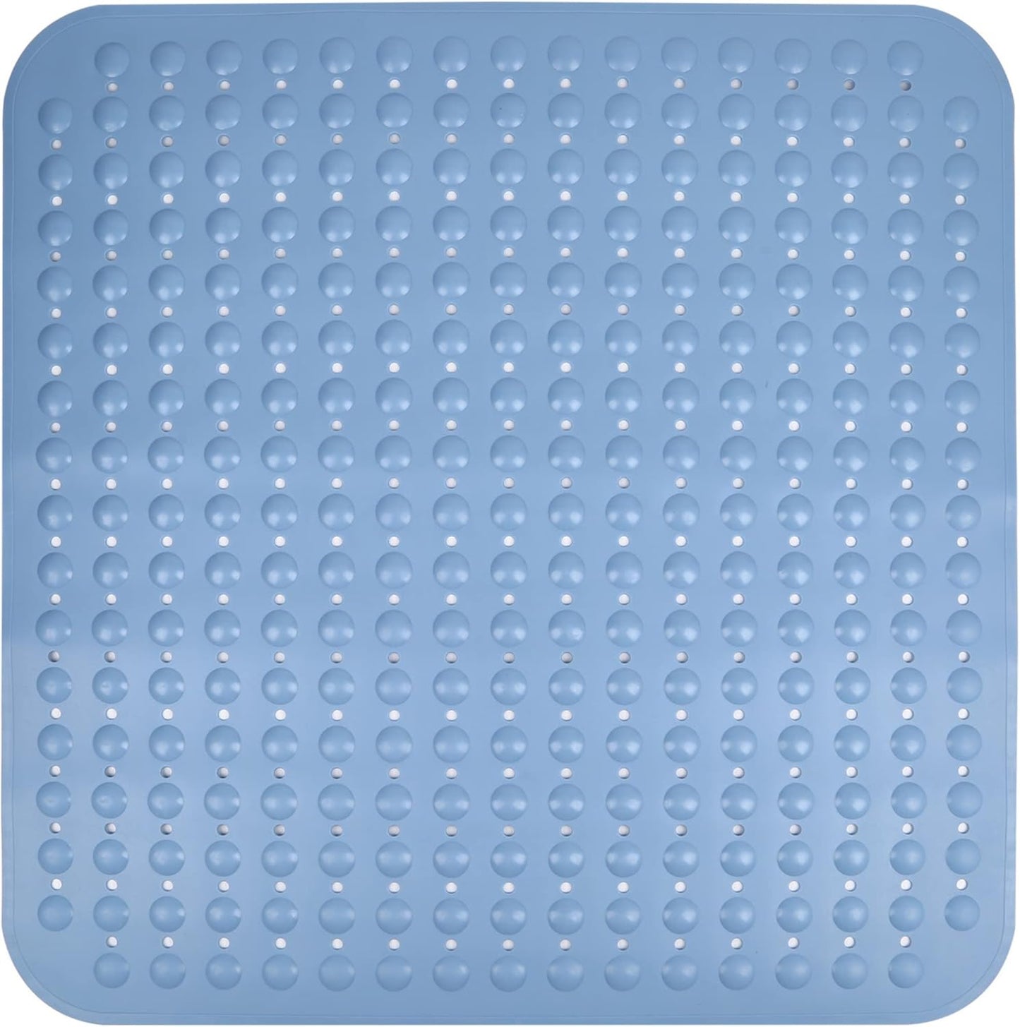 ENKOSI Extra Large Shower Mat Non Slip - 47 x 32 inch - XL Bathroom Shower Mat - Large Shower Matts for Shower Stall Floors - Secure Suction Cups and Drain Holes (47x32 White)
