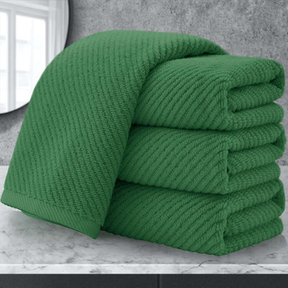 Luxury Bath Towels, Bath Towels Set of 4, Large 30" x 56" - 100% Cotton | Quick Dry | Light Weight | Thick | Soft | Absorbent, Luxury Shower Towel Sets for Bathroom, Towel Gift Set, White