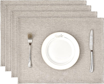 BALCONY & FALCON Rectangle Tablecloth Washable Wrinkle Resistant and Water Proof Table Cloth Decorative Linen Fabric Tablecloths for Dining Parties Kitchen Wedding and Outdoor Use (Beige, 57x118)