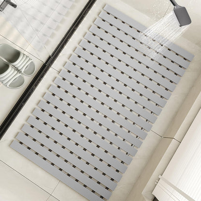 Non Slip Large Shower Mat(35.4"*23.6"),Extra Large Shower Mats for Inside Shower, Non Slip Shower Mat for Elderly,Non Suction Cups Heavy Duty Bathtub Mat,Rubber