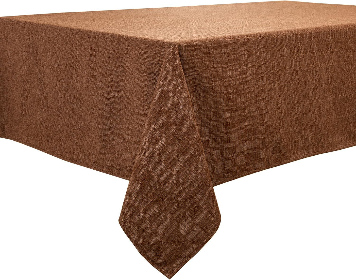 BALCONY & FALCON Rectangle Tablecloth Washable Wrinkle Resistant and Water Proof Table Cloth Decorative Linen Fabric Tablecloths for Dining Parties Kitchen Wedding and Outdoor Use (Beige, 57x118)