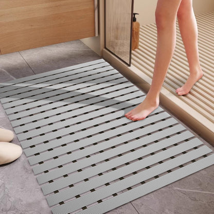 Non Slip Large Shower Mat(35.4"*23.6"),Extra Large Shower Mats for Inside Shower, Non Slip Shower Mat for Elderly,Non Suction Cups Heavy Duty Bathtub Mat,Rubber