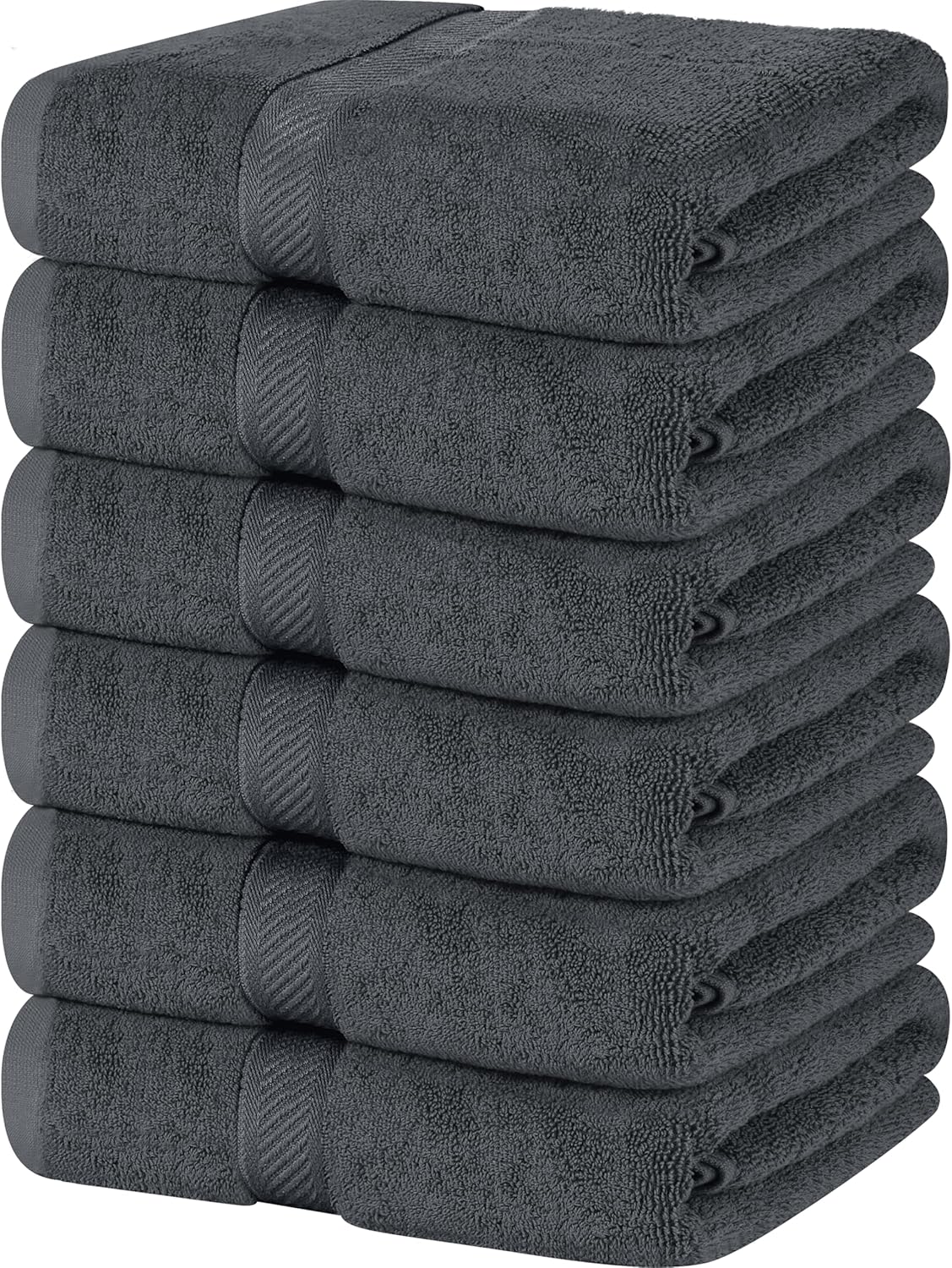Utopia Towels 18 Pack Bath Towel Set (24 x 48 Inches), 500 GSM 100% Ring Spun Cotton Medium Lightweight and Highly Absorbent Quick Drying, Premium Towels for Hotel, Spa and Bathroom (White)
