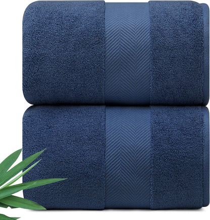 Ultra Soft & Plush Viscose from Bamboo Bath Towels - 700 GSM Luxury Bath Towels - 6 Piece Set - Super Absorbent & Quick Drying (Pewter Grey)