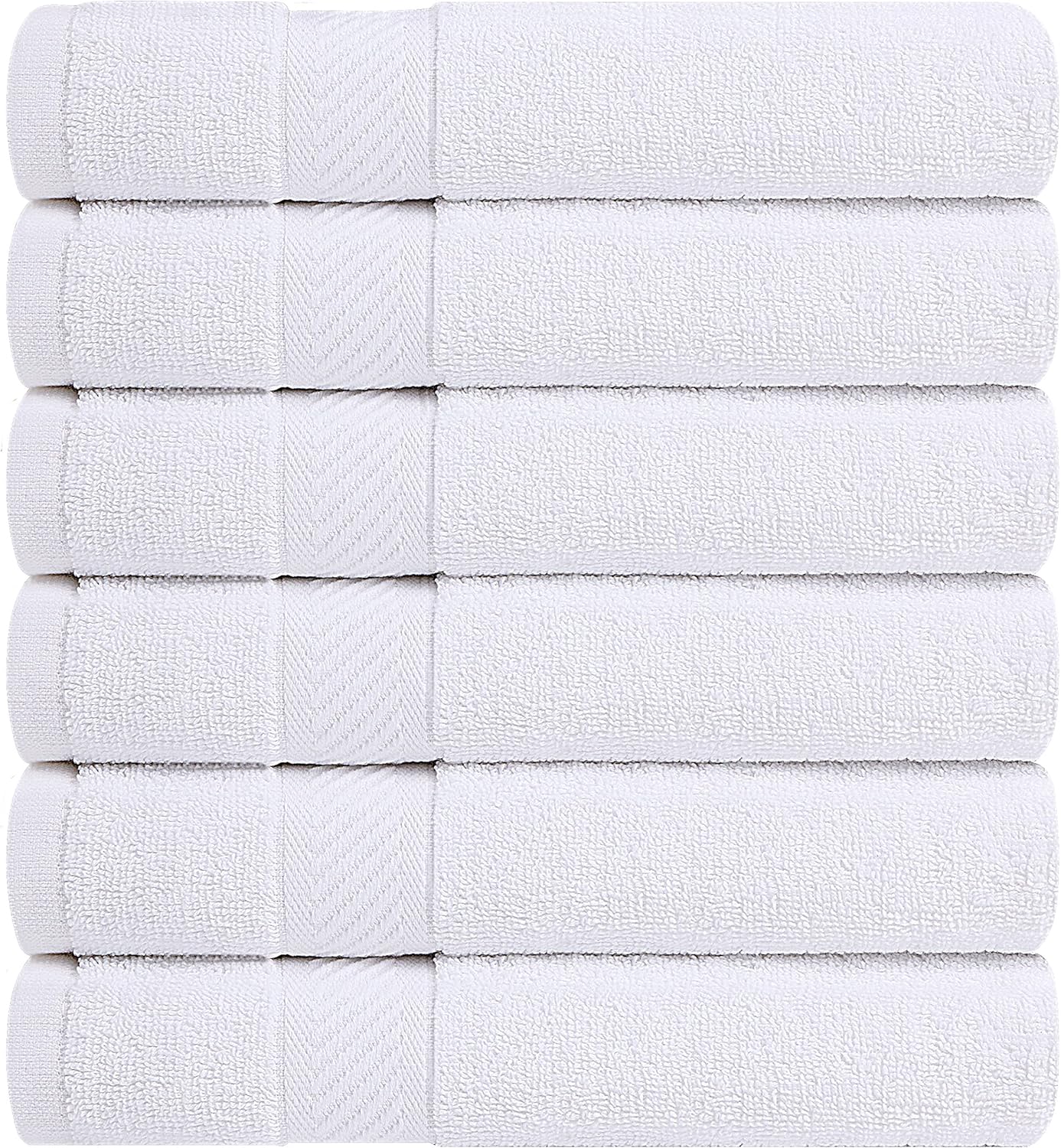 Utopia Towels 18 Pack Bath Towel Set (24 x 48 Inches), 500 GSM 100% Ring Spun Cotton Medium Lightweight and Highly Absorbent Quick Drying, Premium Towels for Hotel, Spa and Bathroom (White)