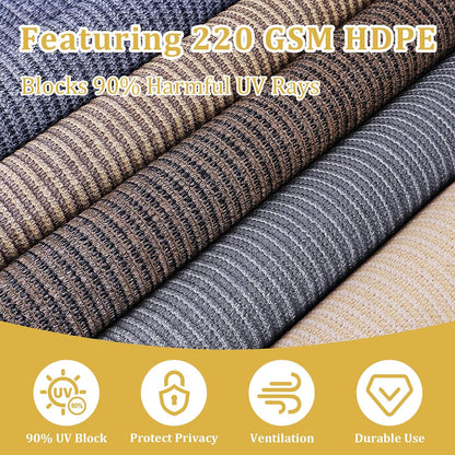 Shade&Beyond Outdoor Roller Shades with Splicing Design, 8' W x 8' H Cordless Patio Roll Up Blinds, Exterior Shade Cloth Roll for Porch, Gazebo, Pergola, Balcony, Gray