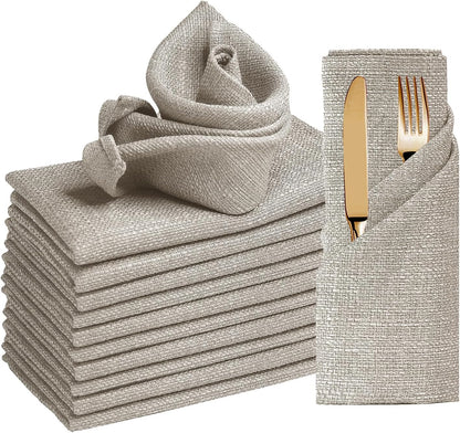 BALCONY & FALCON Rectangle Tablecloth Washable Wrinkle Resistant and Water Proof Table Cloth Decorative Linen Fabric Tablecloths for Dining Parties Kitchen Wedding and Outdoor Use (Beige, 57x118)