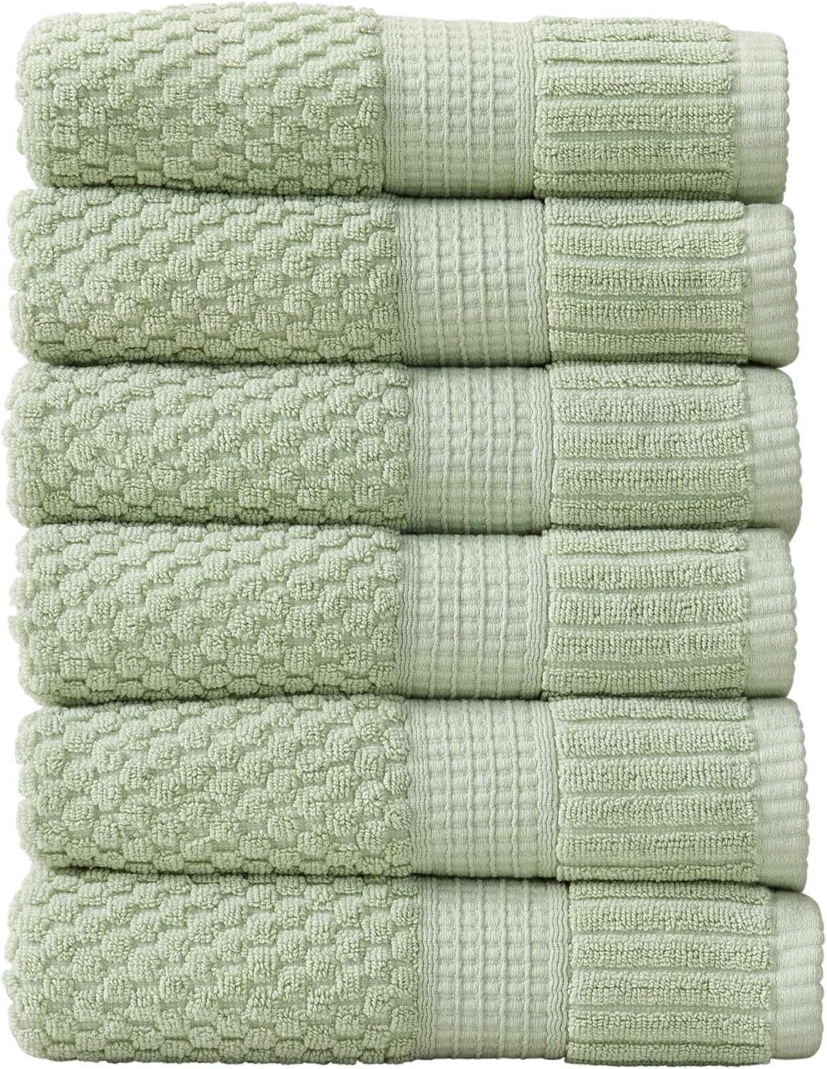 NY Loft 100% Cotton 4 Pack Bath Towels, 30" x 52", Soft & Absorbent, Quick Dry, Textured - Trinity Collection, Bright White