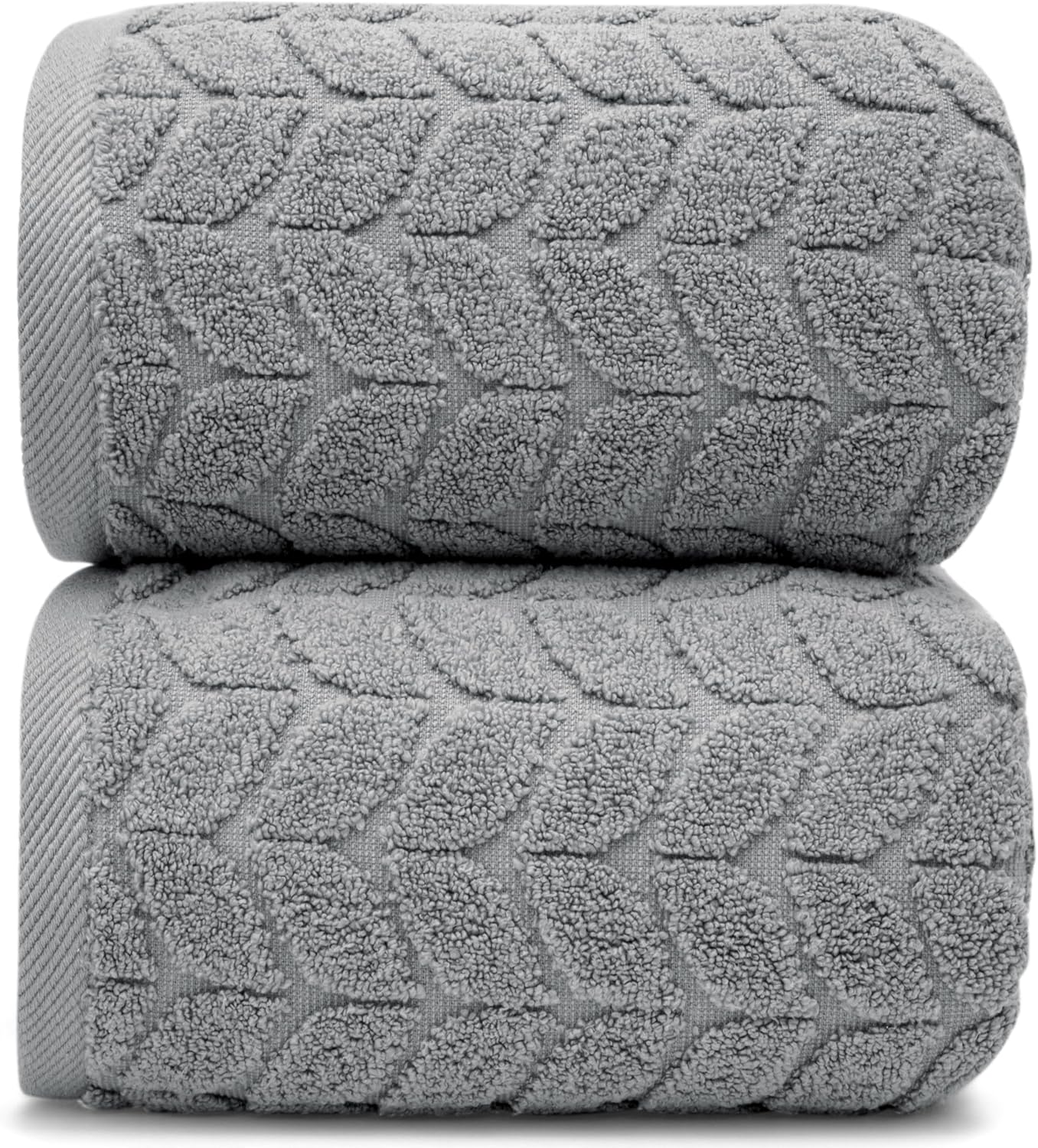 Ultra Soft & Stylish 700 GSM Luxury Bath Sheets | Pack of 2 | Extra Large 35x70 Inches | 100% Zero-Twist, Long-Staple Cotton | Remarkably Absorbent (White)