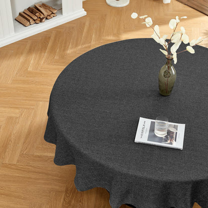 BALCONY & FALCON Rectangle Tablecloth Washable Wrinkle Resistant and Water Proof Table Cloth Decorative Linen Fabric Tablecloths for Dining Parties Kitchen Wedding and Outdoor Use (Beige, 57x118)